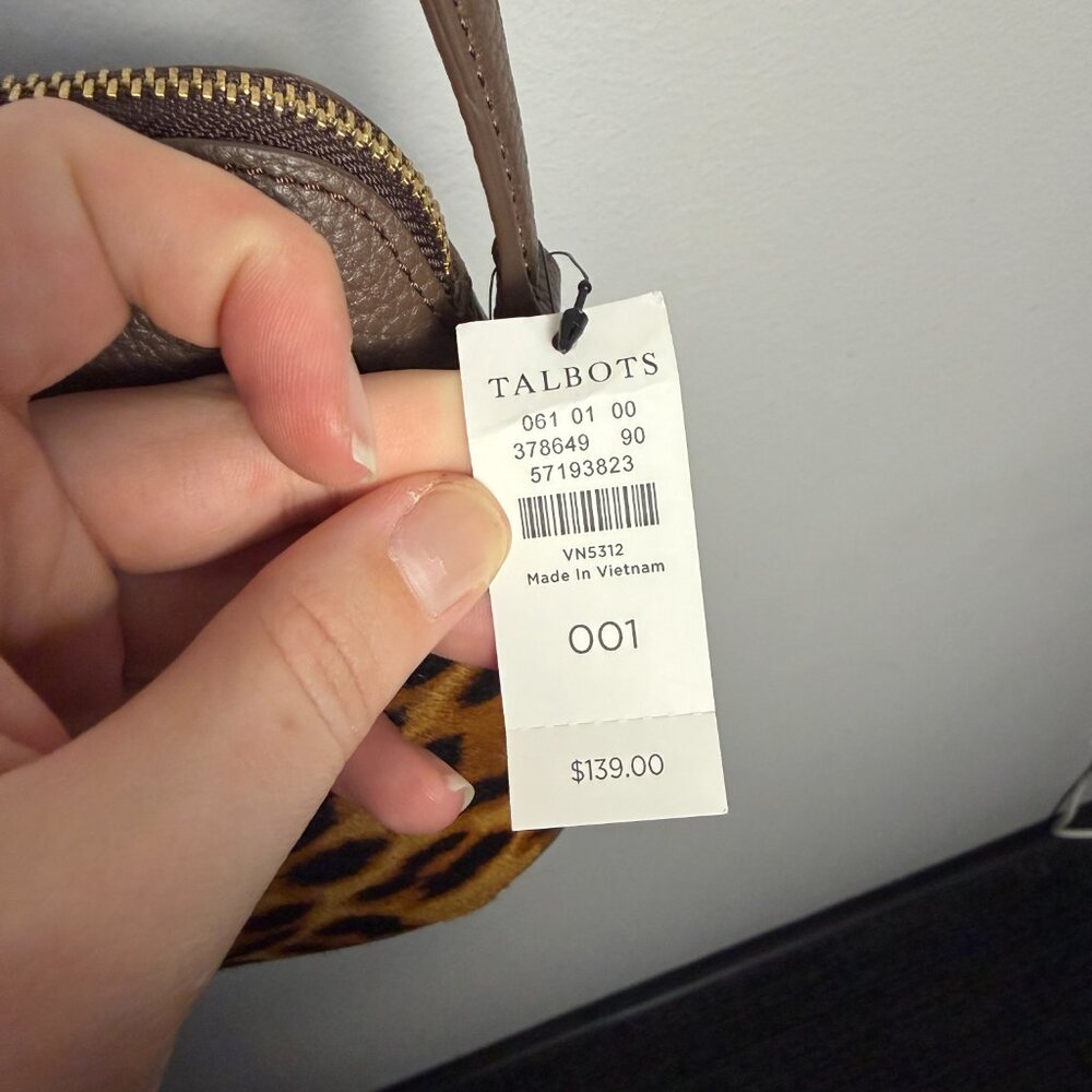 NWT Ellis Leopard Calf Hair Crossbody Bag | OS - Picture 6 of 9